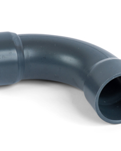 Bend 90deg PVC 63mm 2x stick-on sleeve PN16